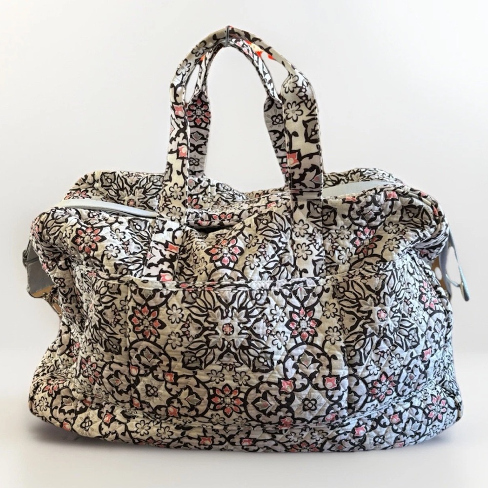 Vera Bradley Quilted Cotton Lisbon Medallion Deluxe Travel Tote #5361